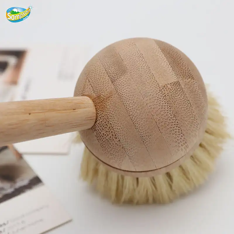 Bamboo Handle Pan Brush
